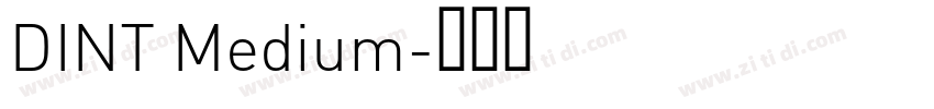 DINT Medium字体转换